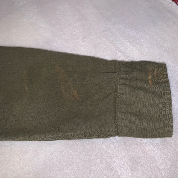 *Read Entire Description* American Eagle Flannel Lined Canvas Shirt Mens Med - Picture 4 of 10